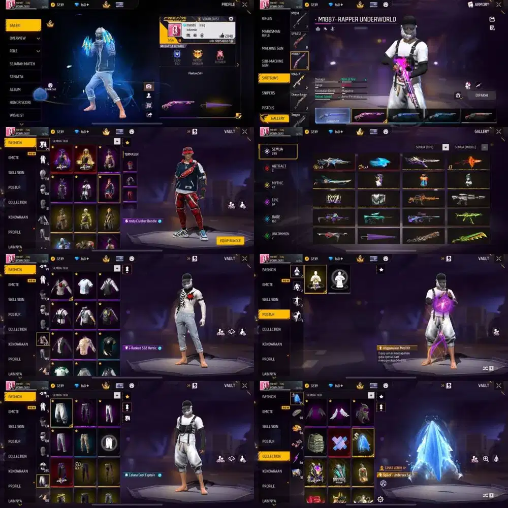 Op 750++ akun free fire masih bisa nego