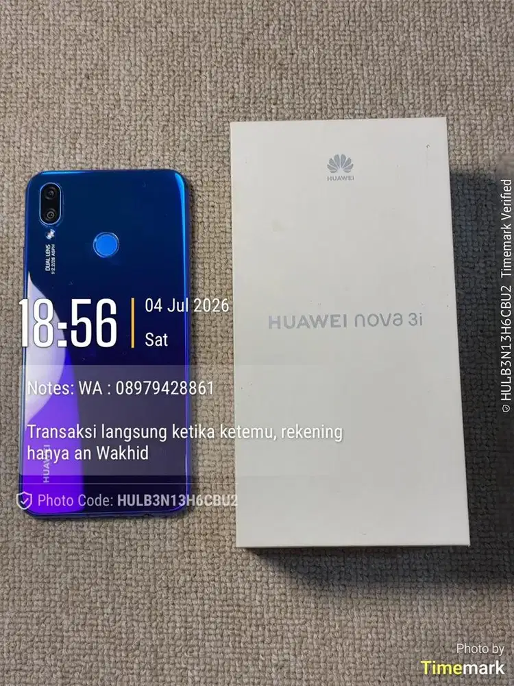 Preloved Huawei Nova 3i / hp bekas / hp second kota bogor