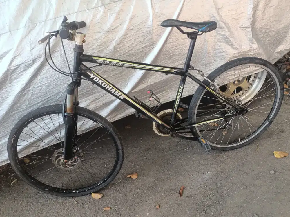 Sepeda MTB Yokohama uk26 shock mantul rem cakram pakem ban tebal