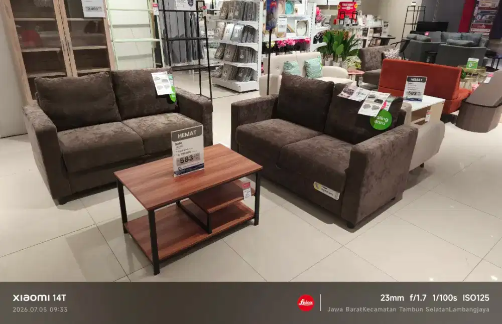 Obral murah isi rumah Sofa 2 Seater with Storage