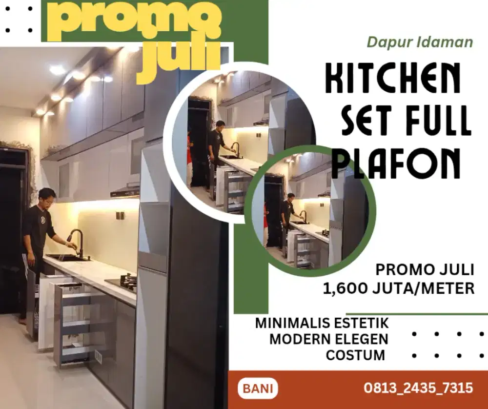 Kitchen set minimalis dapur impian anda