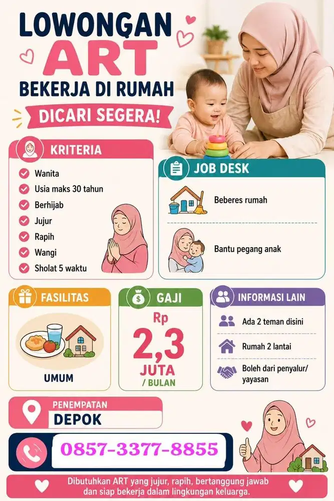 Dicari art amanah & pengalaman