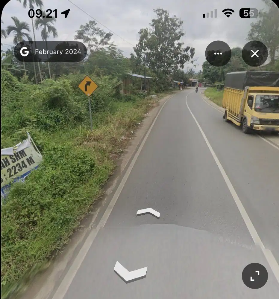 Dijual Tanah SHM, luas 2234 M2, pinggir jalan Raya Batusangkar