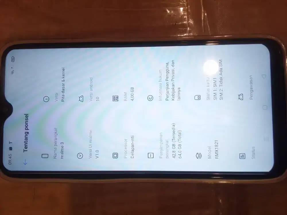 Di jual hp realmi 3 Ram 4 internal 64