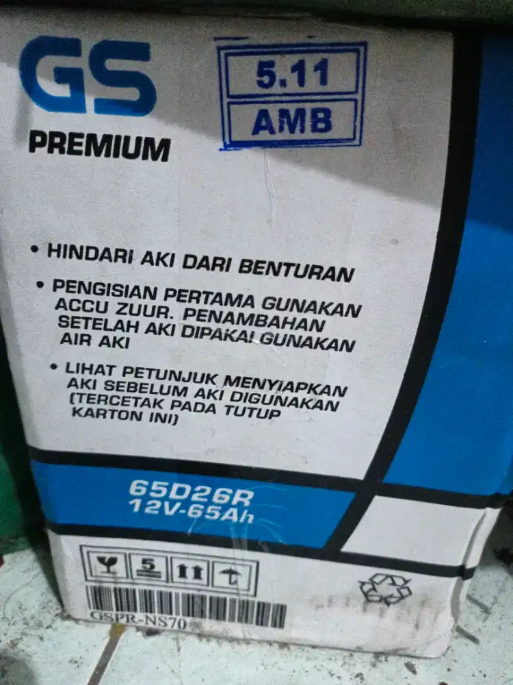 Aki mobil Gs NS70 65Ah