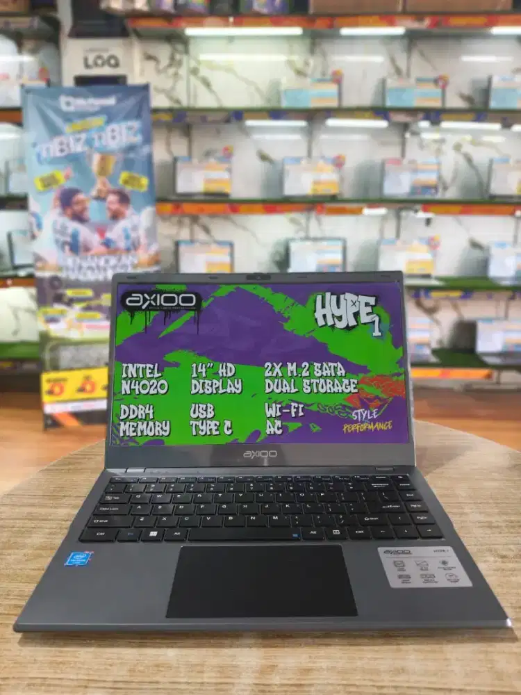 LAPTOP AXIOO BARU GARANSI RESMI BISA KREDIT TANPA DP TUKAR TAMBAH BISA