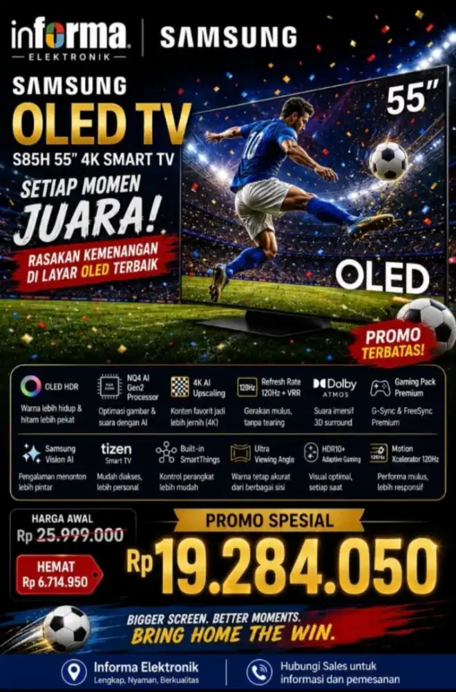 SAMSUNG OLED SMART TV 55