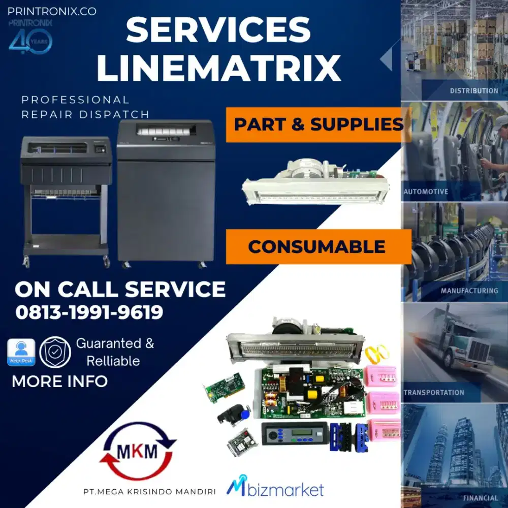 Sewa Line Printer Printronix P7000 | P8000 | Highspeed