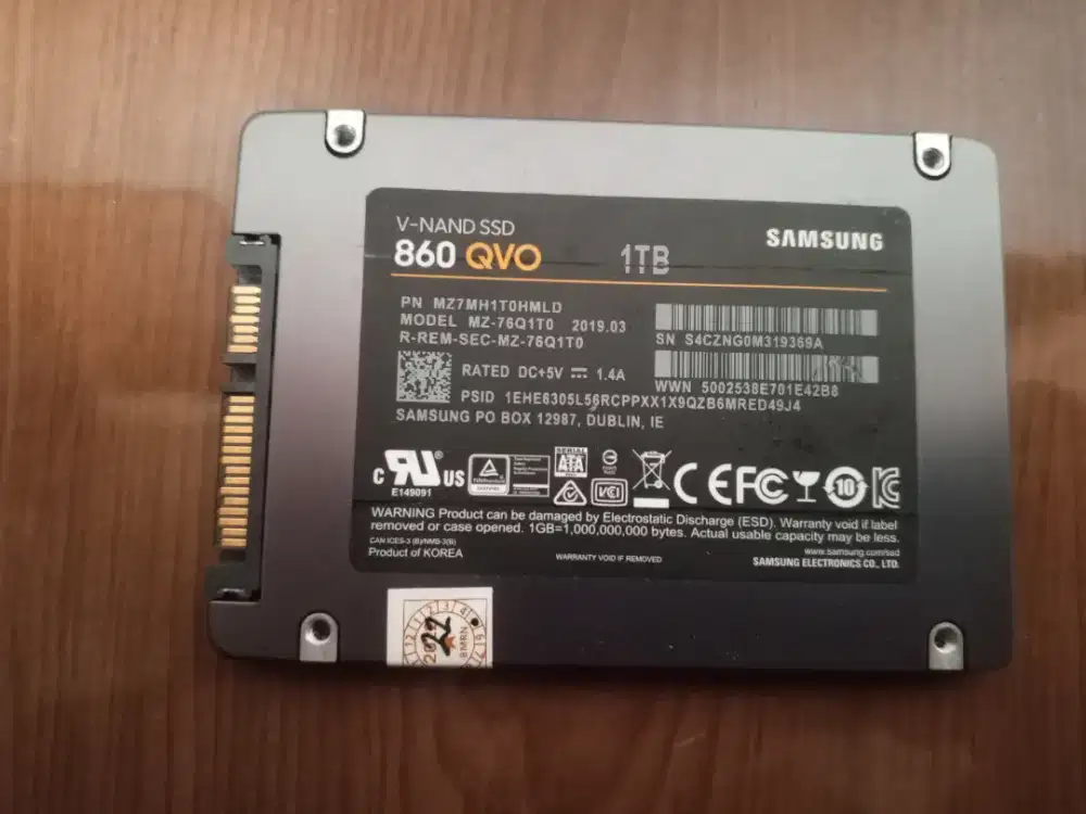 SSD Samsung V-Nand 860 QVO 1TB