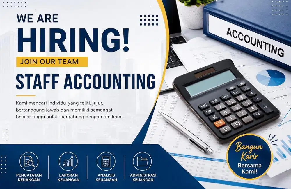 Dicari Staff Accounting/ Admin