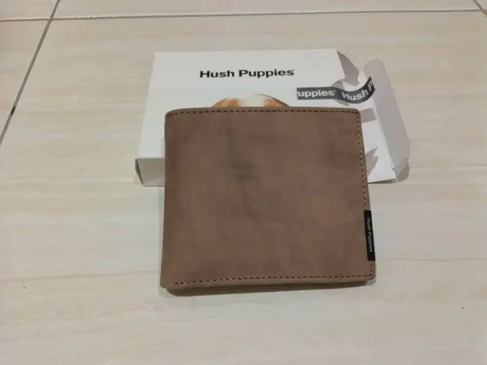 Dompet Hush Puppies Original Genuine Leather Cokelat | Baru