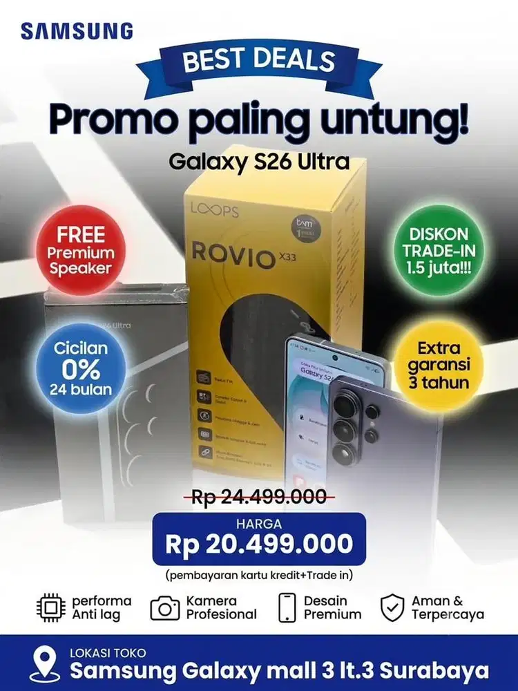 SAMSUNG GALAXY S26 ULTRA BISA TUKAR TAMBAH DAN CICIALAN 0^