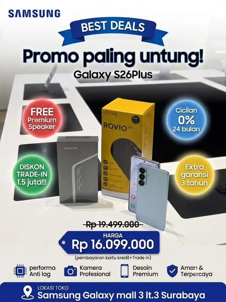 SAMSUNG GALAXY S26 PLUS TUKAR TAMBAH DAN BISA CICILAN 0%