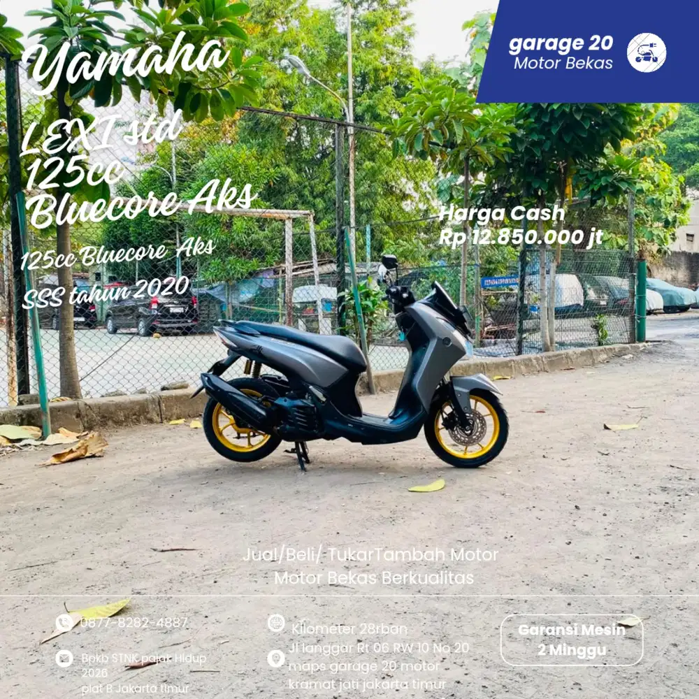 Yamaha Lexi 125cc Bluecore Fi Aks SSS Tahun 2020 Pajak hidup