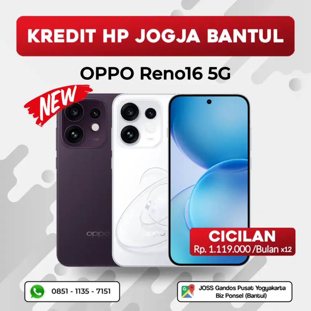 NEW RENO 16 5G 8/256GB 12/256GB | BISA KREDIT TANPA DP