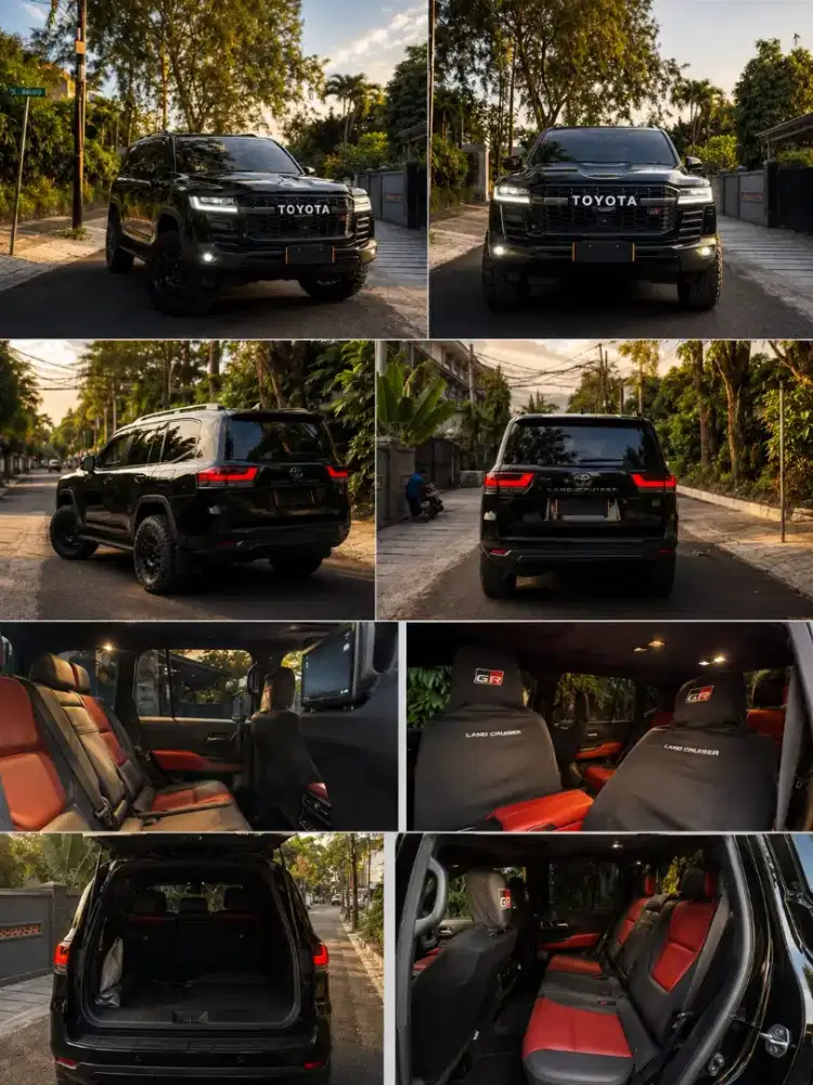 LANDCRUISER LC 300 GR-S FULL SPEC ATPM BLACK ON RED PRIBADI