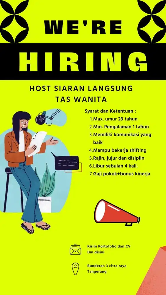 Lowongan kerja host live