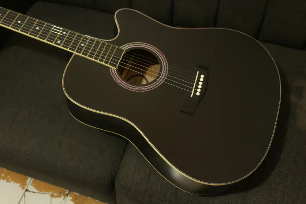 Gitar akustik jumbo baru siap antar cod bayar di tempat