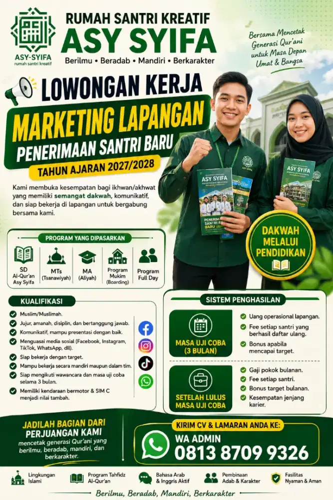 Sales Marketing Penerimaan Santri Baru