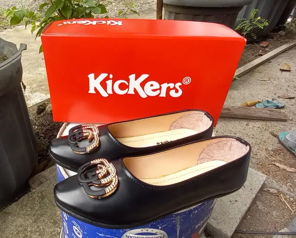 Sepatu Wanita Flat Datar Hitam Murah Anggun
