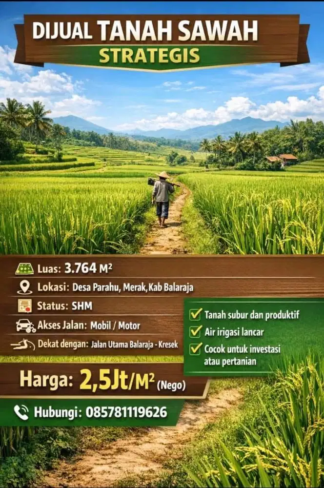 Dijual Tanah Kosong