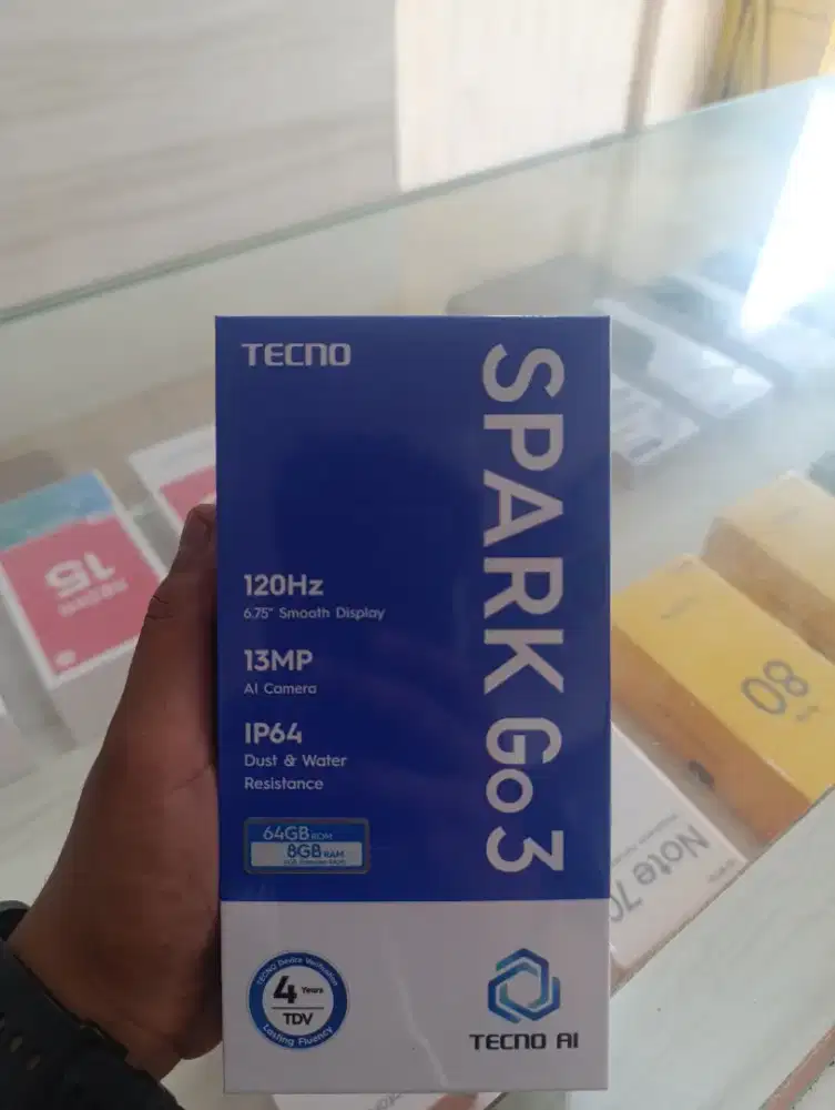 Tecno Spark Go3 RAM 4/64 Promo+bonus cash&credit garansi resmi