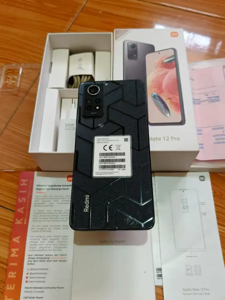 Redmi Note 12 Pro 4G 6+6/128 Fullset Full Orian Muluss
