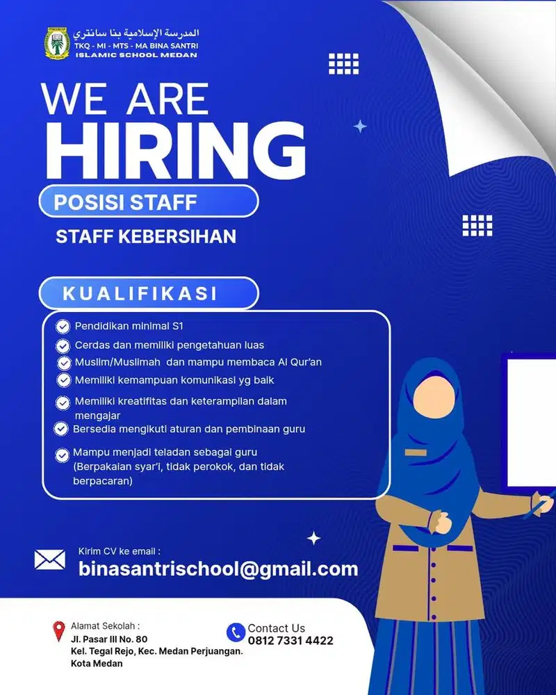 Lowongan Kerja Staff Kebersihan