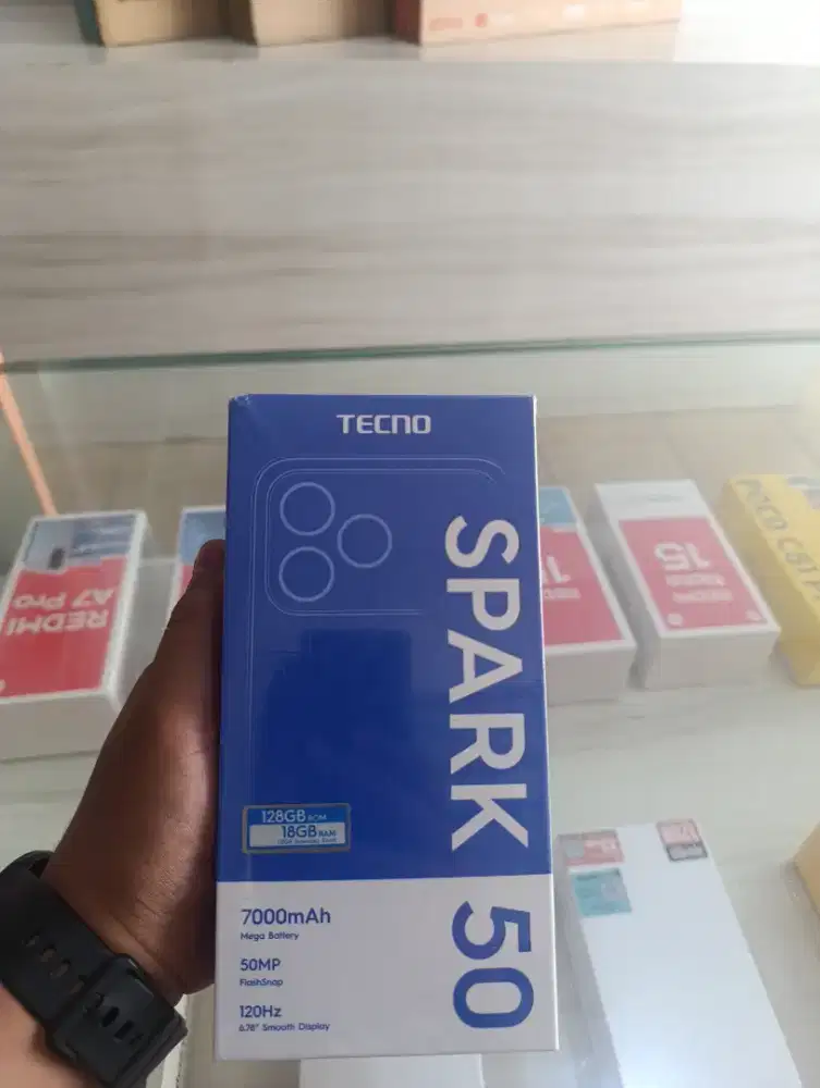 TECNO SPARK 50 RAM 6/128 Promo+bonus cash&credit garansi resmi