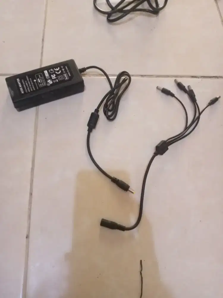 AC/DC Adapter 12v - 5A bonus adaptor tmbhn+ kabel power