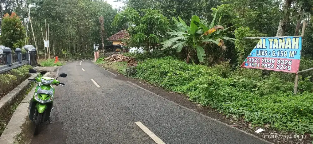 Dijual Tanah 6.159 m2, SHM, Pinggir Jalan Raya
