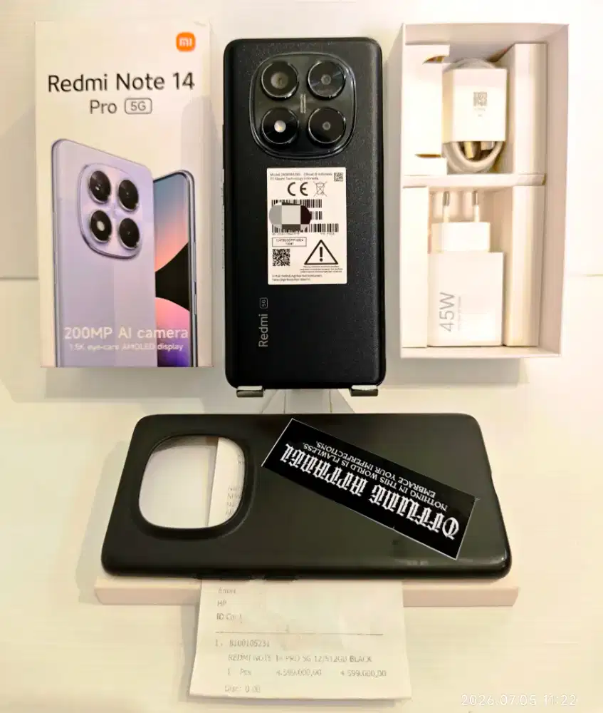 Xiaomi Redmi Note 14 Pro 5G 12/512 Gb Likenew 99% Garansi Mart27 bs TT