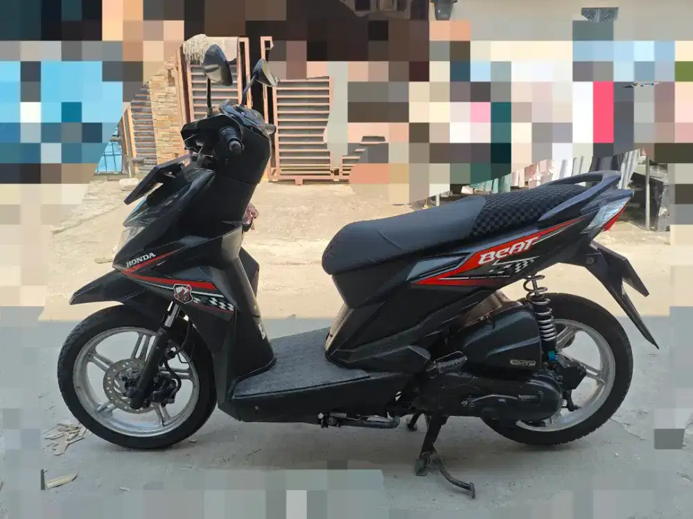 Honda Beat Eco Hitam 2018 Plat Bekasi Kabupaten Pajak Terawat