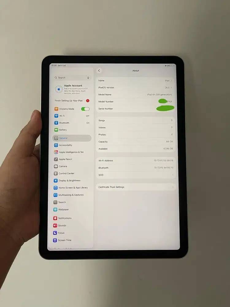 iPad Air 5 iPad Air M1 64GB Wifi iBox