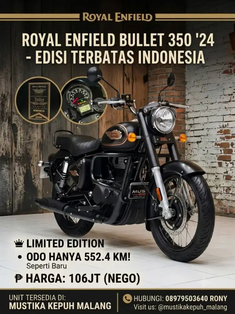 ODO 500 PERAK LIKE NEW CONDITION‼️ ROYAL ENFIELD BULLET 350 SE TH 2024