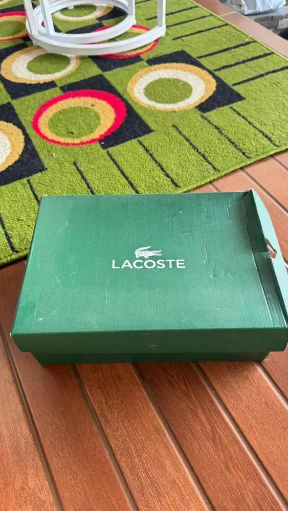 JUAL SEPATU TENIS MERK LACOSTE ORI SIZE 42