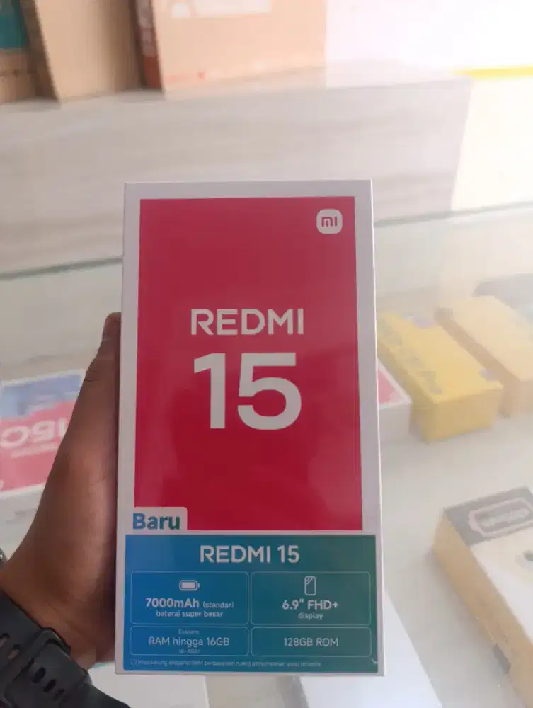REDMI 15 RAM 8/128 promo+bonus cash& credit garansi resmi