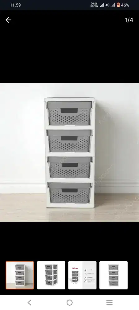 PROMO!! SELMA TALINA 4 TIERS DRAWER
