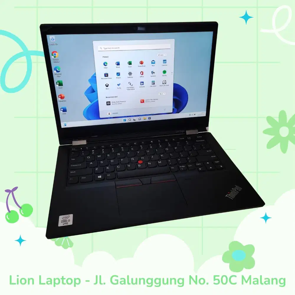 RAM 16GB Core i5 Gen10 Flip 360° SSD 256GB Lenovo Thinkpad YOGA L13 [0