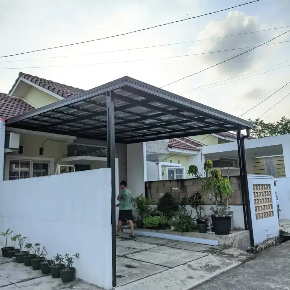 Pasang kanopi baja ringan
