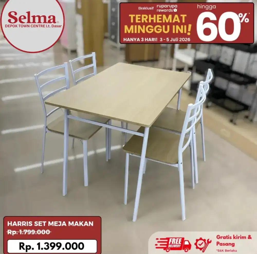 Meja Makan Selma by Informa