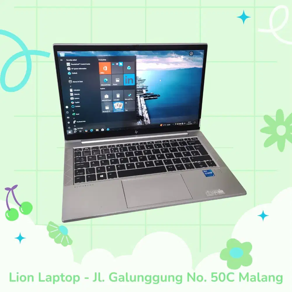 Alumunium Body Core i5 Gen 11 8/256 Slim HP Elitebook 830 G8 [05|07]