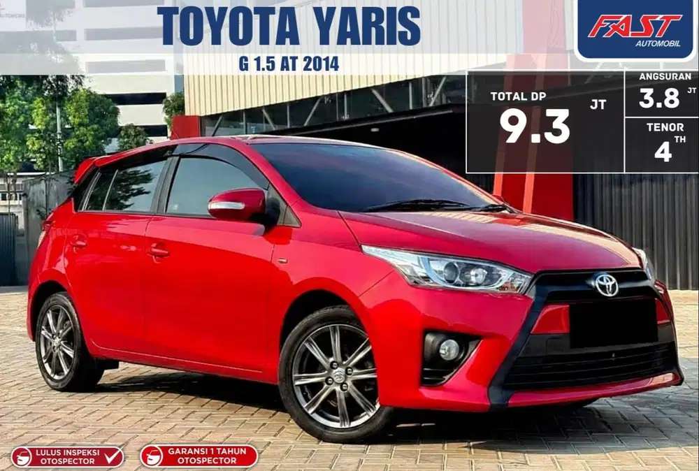 LOW KM.86RB TANGAN PERTAMA TOYOTA YARIS G 2014