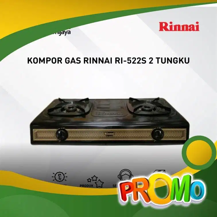 kompor 2 tungku rinnai 522s