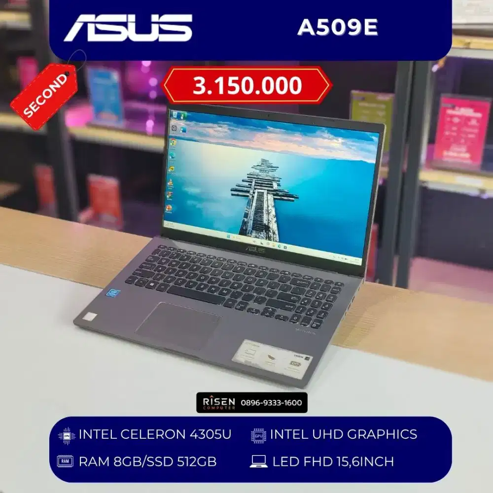 ASUS A509E Intel Celeron 4305U RAM 8GB SSD 512GB FHD 15.6inch