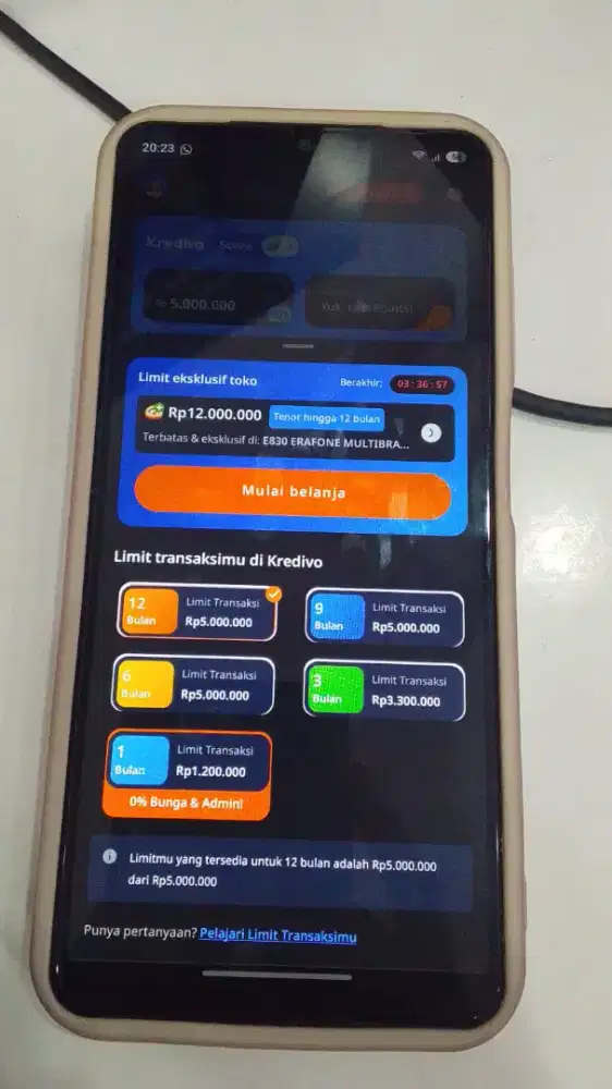 KREDIT HP VIVO PAKE KREDIVO