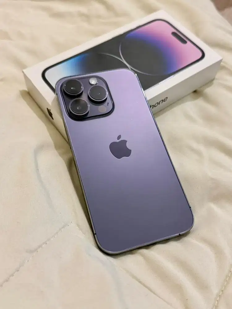 iPhone 14 Pro Purple 256GB Resmi iBox - BH 100% baru ganti ori resmi