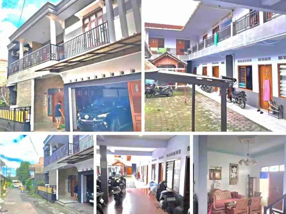 DIJUAL KOS PUTRA PLUS RUMAH INDUK STRATEGIS DI TENGAH KOTA YOGYAKARTA DEKAT KAMPUS KAMPUS BESAR