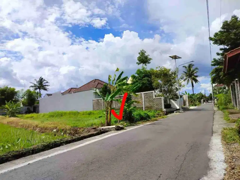 DiJual Tanah Strategis, Prospektiv View Sawah, Gunung Merapi Area Jalan Kaliurang-Jalan Palagan Sardonoharjo Ngaglik Sleman