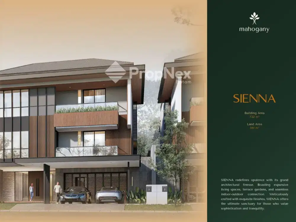 Dijual Luxury Villa Mahogany Type SIENNA Garden Avenue Batam